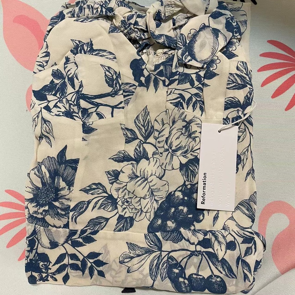 NWT Reformation Cammi Dress Corsica - Picture 4 of 5